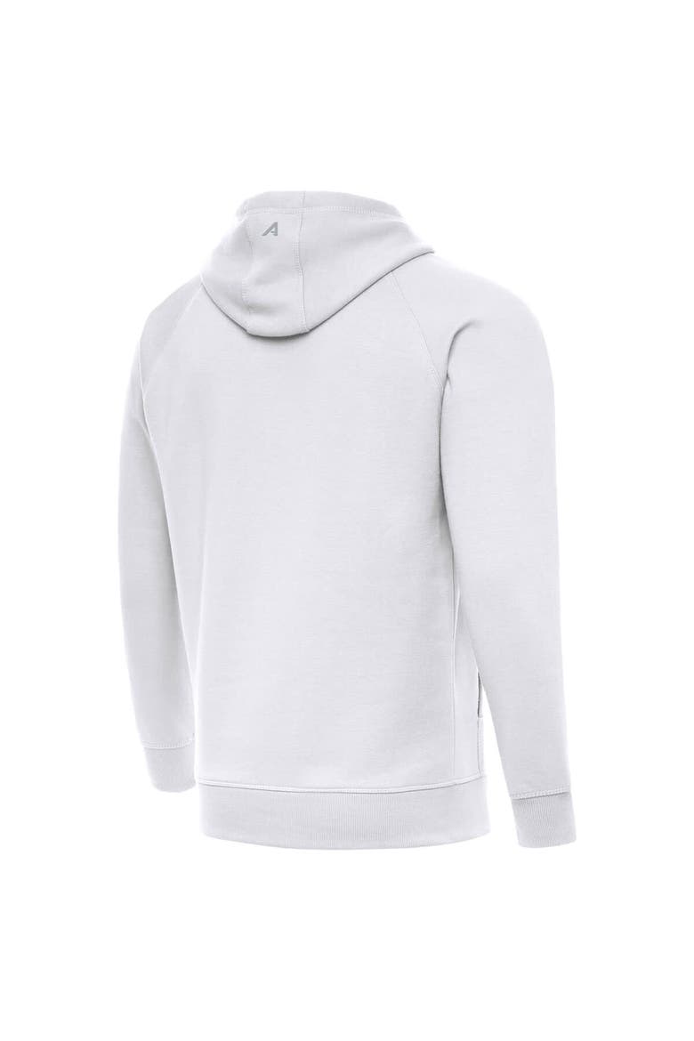 Men's Antigua White Minnesota Vikings Brushed Carbon Victory Pullover Hoodie, Alternate, color, White