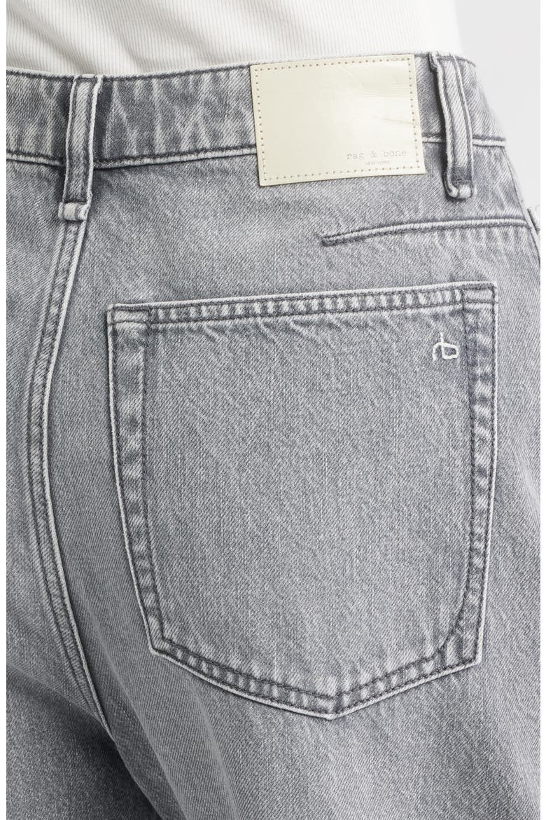 Charlie Super High Waist Ankle Barrel Jeans, Alternate, color, WASHED GREY
