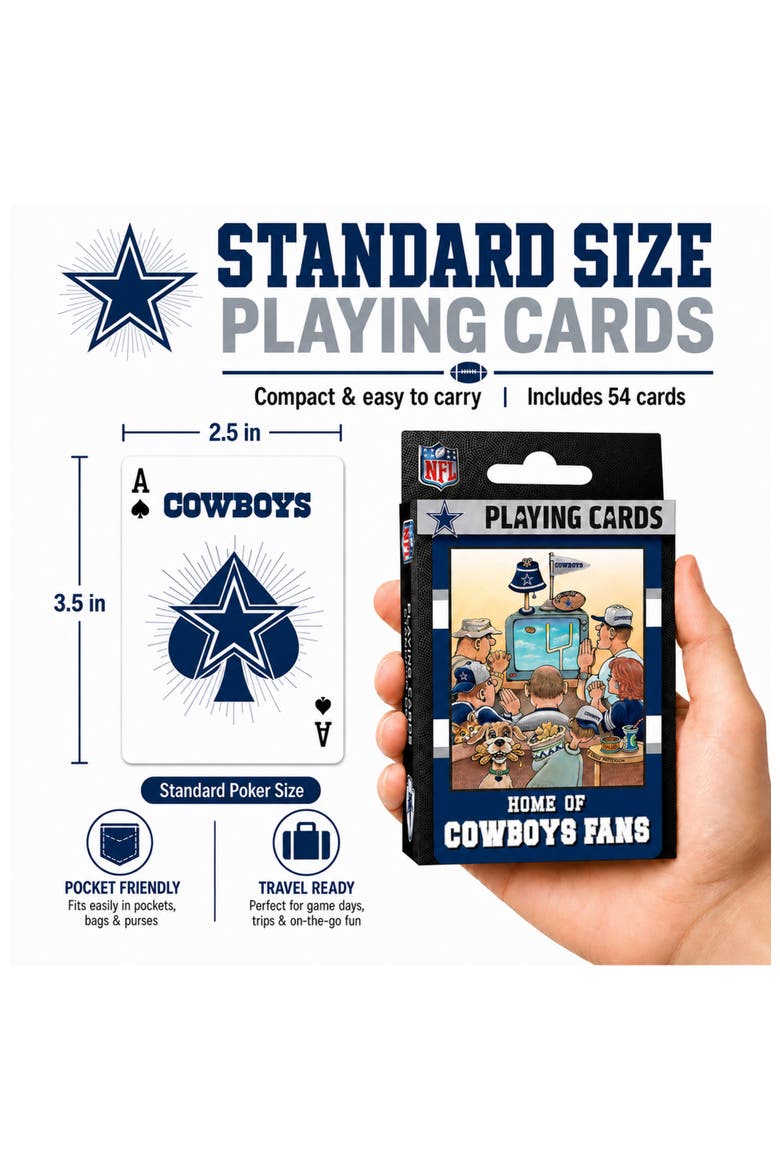 Dallas Cowboys Fan Deck Playing Cards, Alternate, color, Multicolor