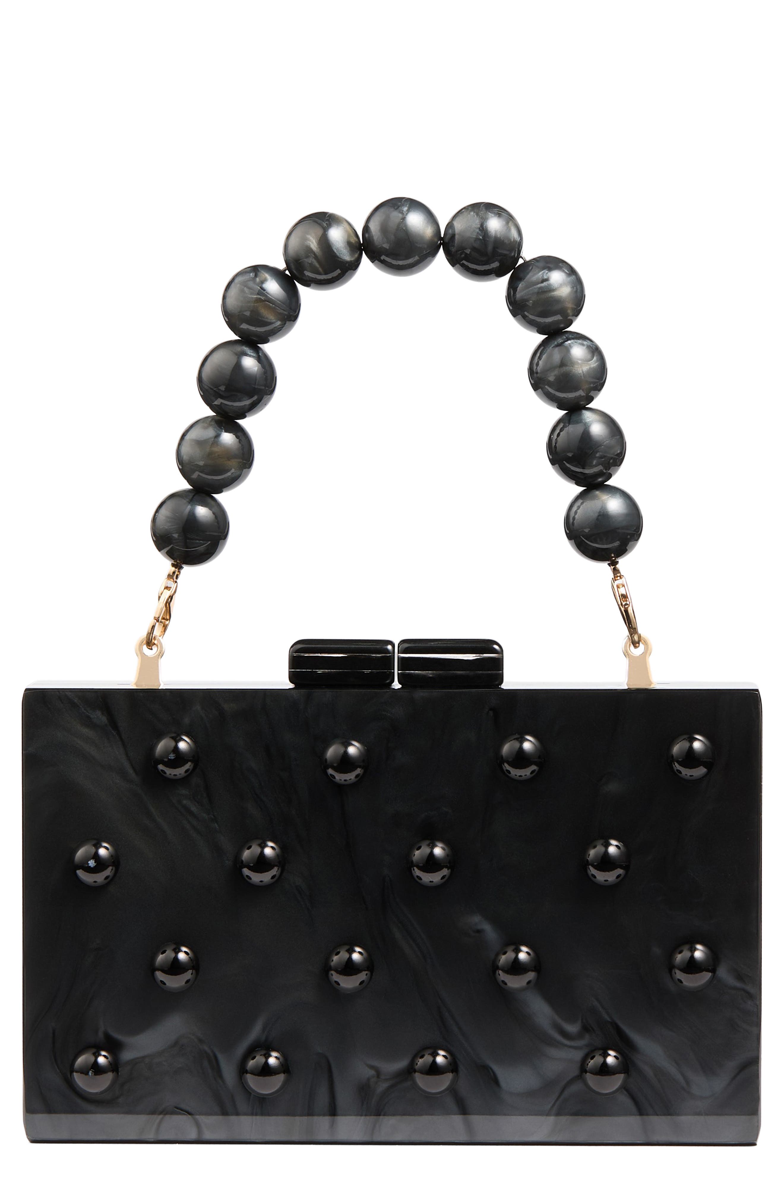 LK Bennett Malia Box Frame Clutch, Main, color, 