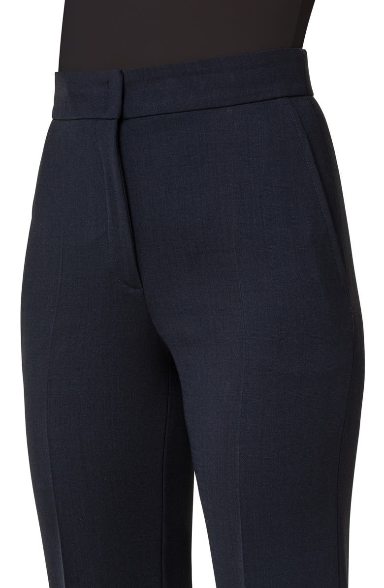 Akris punto Chio Stretch Wool Crepe Straight Leg Pants, Alternate, color,