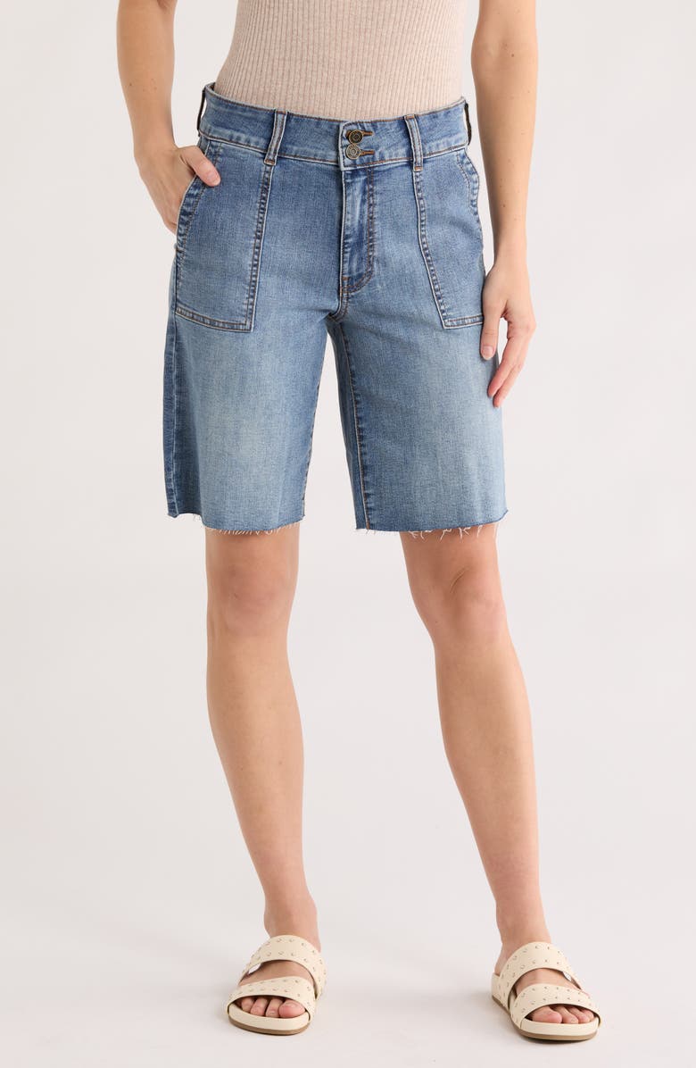 KUT from the Kloth Jenny Cutoff Bermuda Shorts, Main, color, Hepatica
