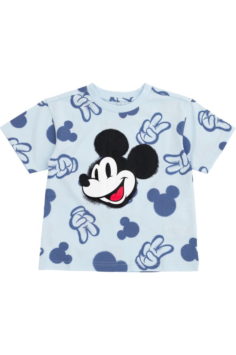 Mickey Mouse 3-Pack Short Sleeve T-Shirts, Alternate, color, Beige Burgundy Blue