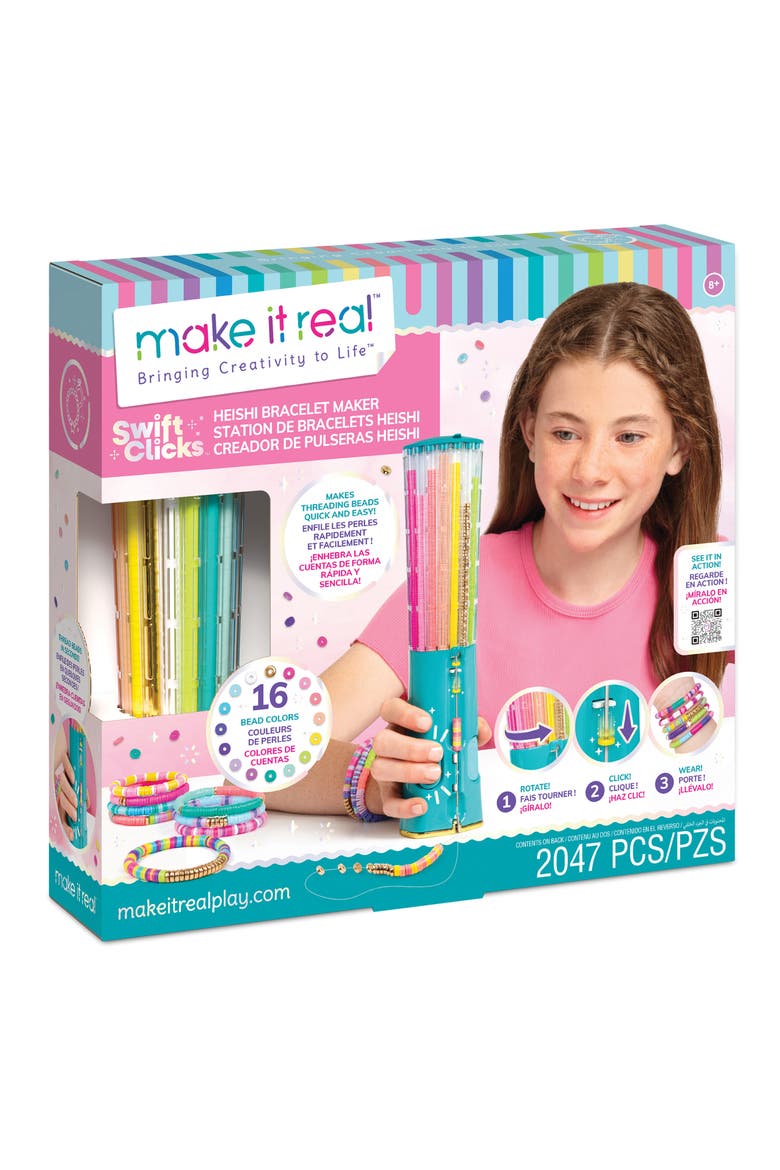 Swift Clicks Heishi Bracelet Making Kit, Main, color, MULTI