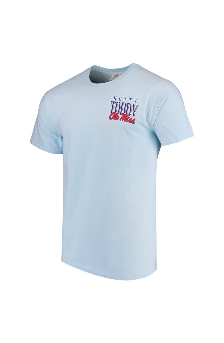 IMAGE ONE Men's Light Blue Ole Miss Rebels Welcome to the South Comfort Colors T-Shirt, Alternate, color, 