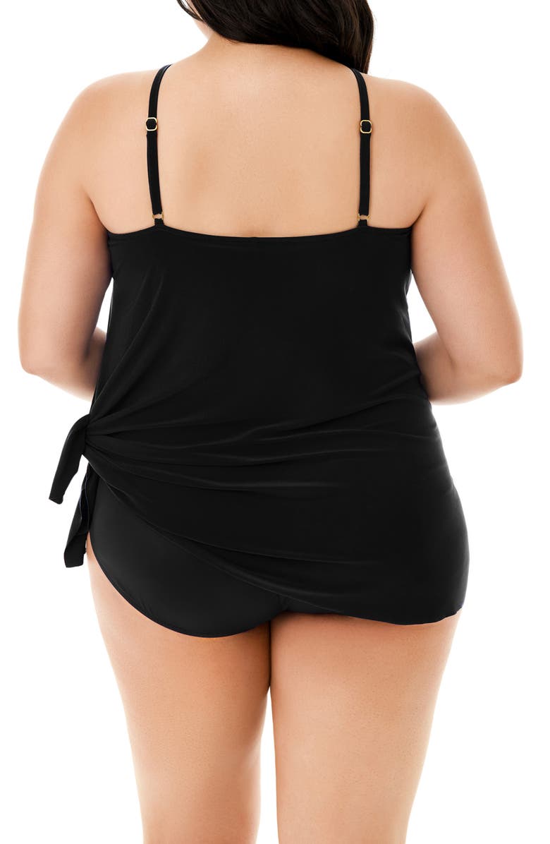 Magicsuit<sup>®</sup> Parker Skirted Underwire One-Piece Swimsuit, Alternate, color, Black