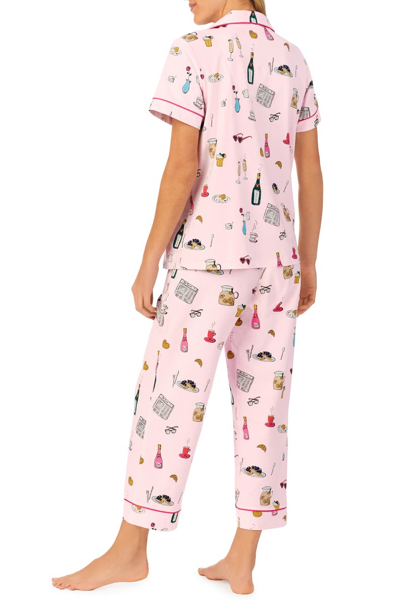 BedHead Pajamas Classic Crop Pajamas, Alternate, color, Lets Do Brunch