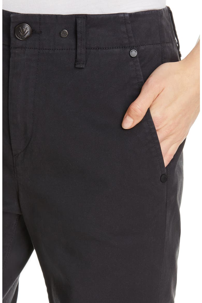 Buckley Crop Chino Pants, Alternate, color, BLK