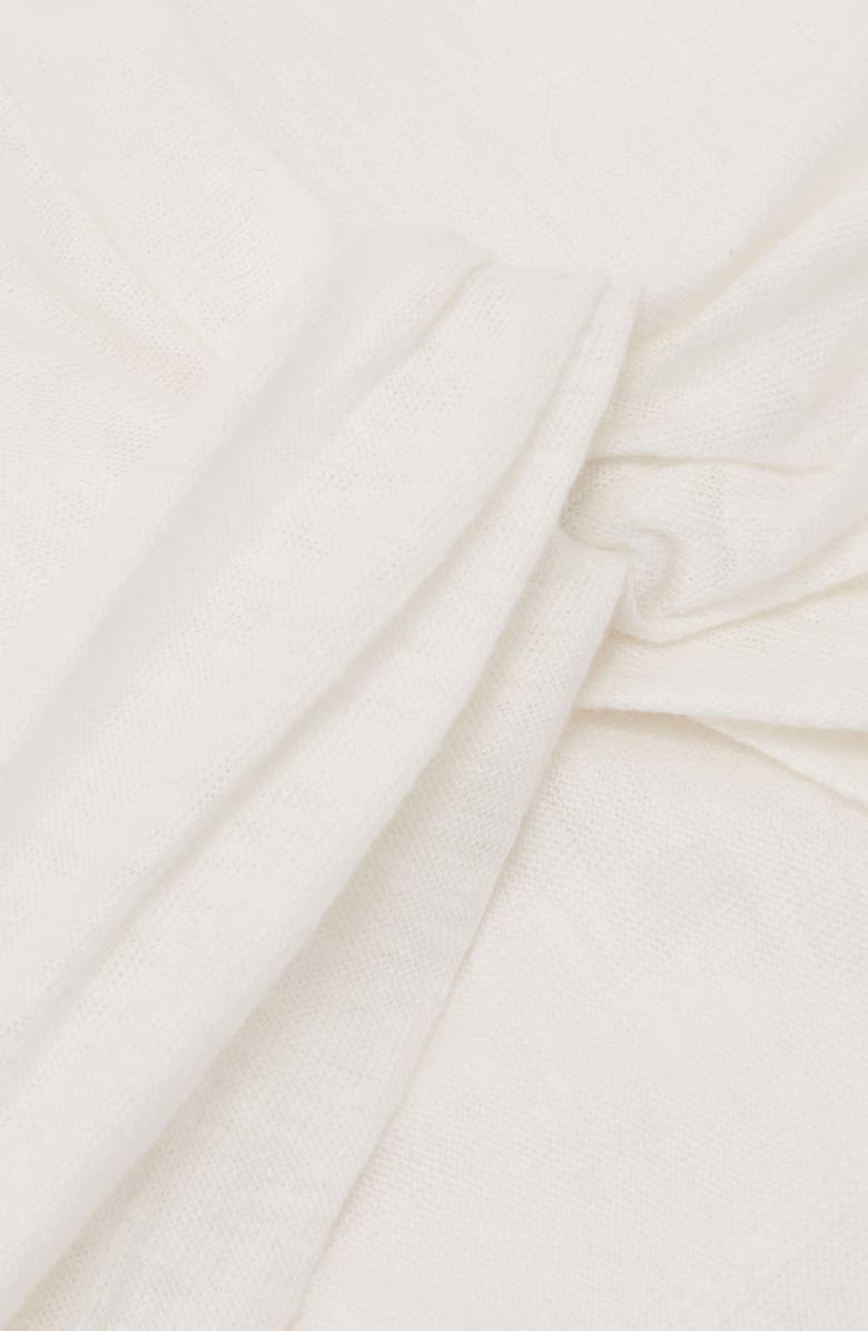 Reiss Taylor Twist Detail Linen Top, Alternate, color, White