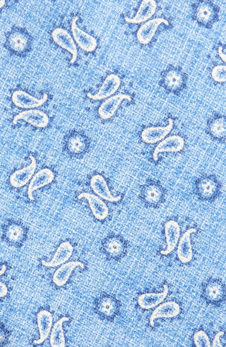 David Donahue Paisley Silk Tie, Alternate, color, Blue