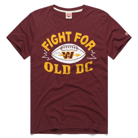 Men's Homage Burgundy Washington Commanders Fight For Old DC Tri-Blend T-Shirt