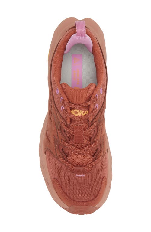 Hoka Anacapa Breeze Aero Low Breathable Trail Running Shoe In Baked Clay/cork