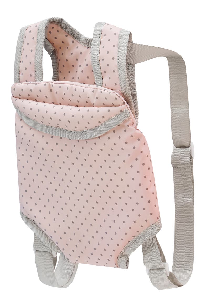 Olivia's Little World Baby Doll Polka Dot 2-Piece Carrier & Car Seat Set, Alternate, color, PINK