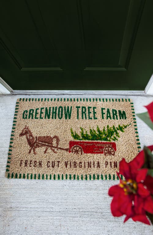 Entryways Fresh Cut Pines Doormat In Green