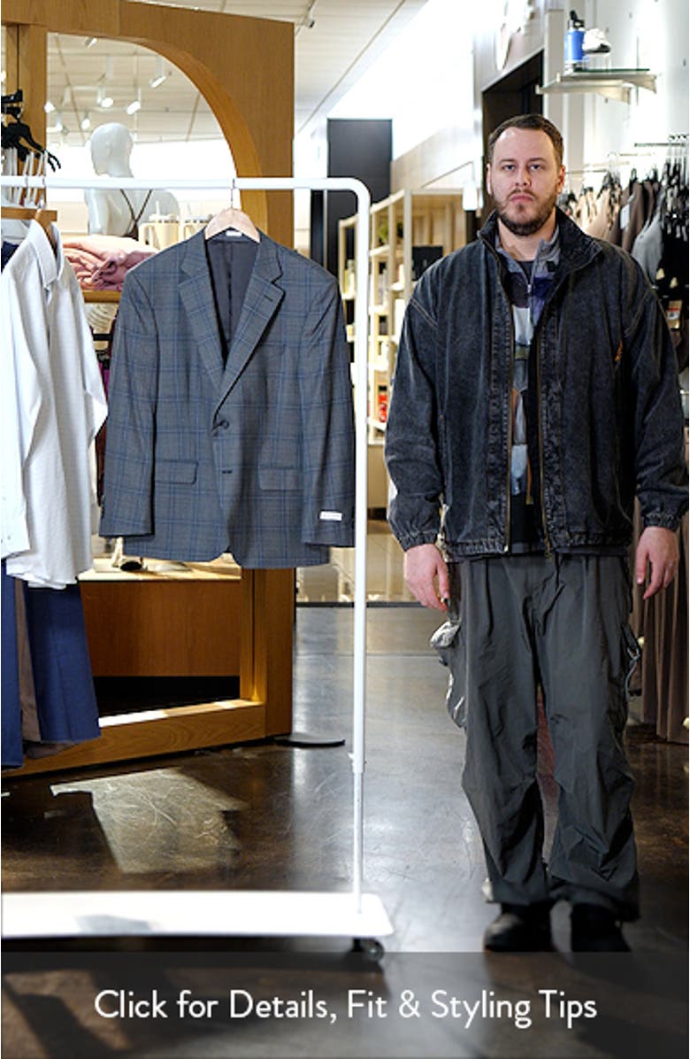 Flynn Classic Fit Plaid Wool Sport Coat, sales video thumbnail