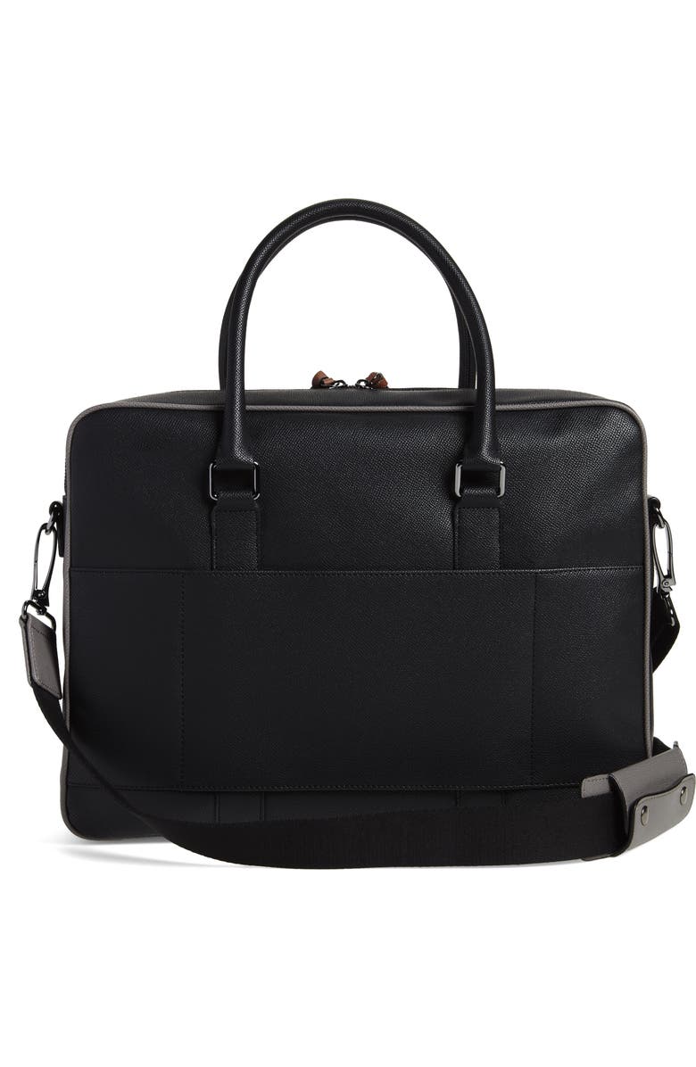 Ted Baker London Textured Faux Leather Document Briefcase, Alternate, color,