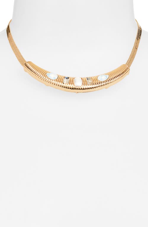 Nordstrom Rack Crystal Collar Necklace In Gold