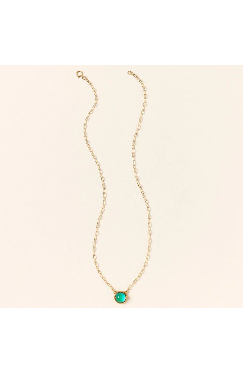 Uncommon Goods Color-Changing Mood Necklace by Merewif, Alternate, color, Blue / Green