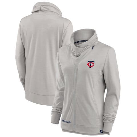 Women's Fanatics Gray Minnesota Twins Break It Loose Full-Zip Jacket