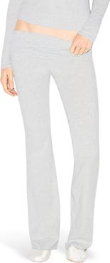 SKIMS Cotton Blend Jersey Fold Over Pants
