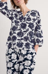Seasalt Cornwall Streamlet Floral Organic Cotton Swing Top