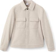 MANGO Flannel Pocket Overshirt