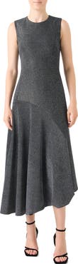 Akris punto Asymmetric Metallic Knit Dress