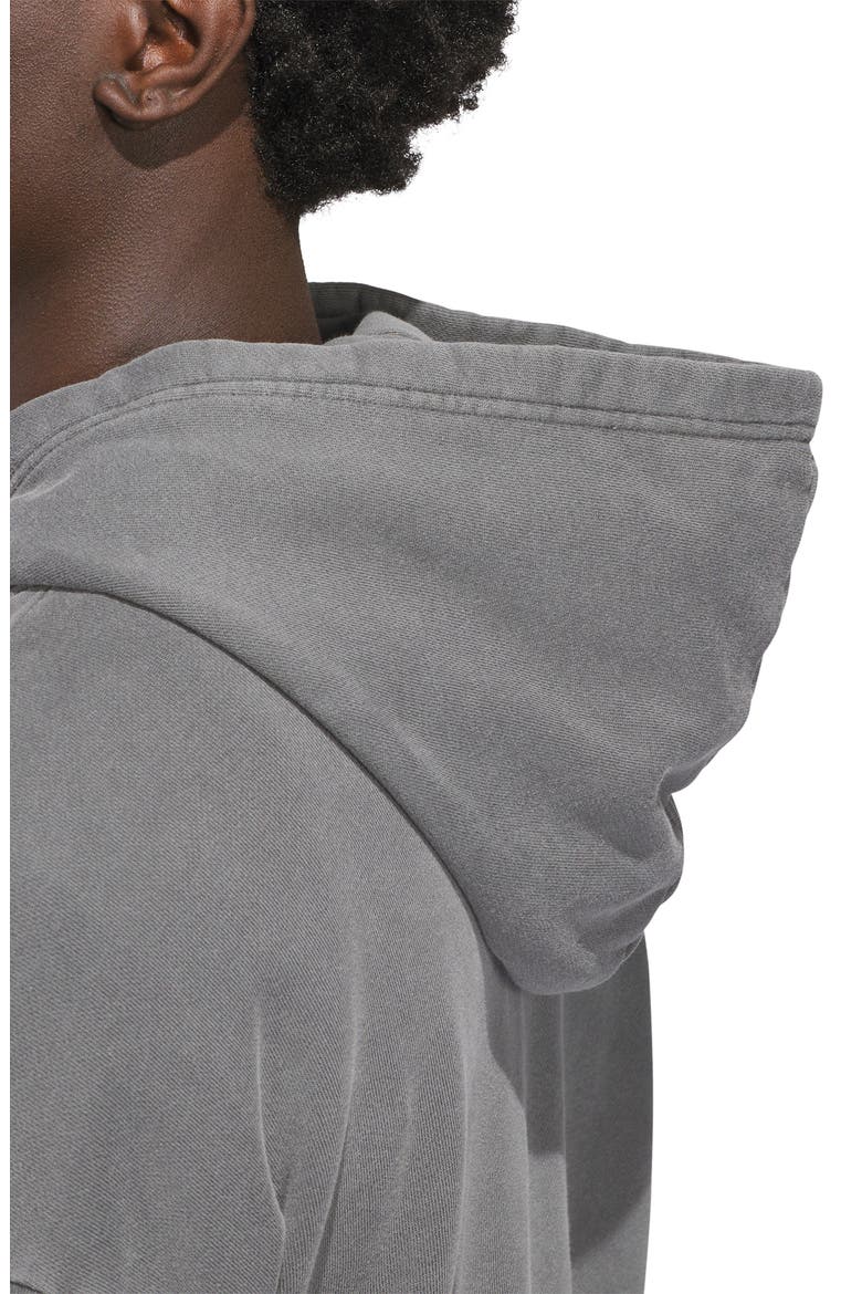 Oversize Star Cotton Fleece Graphic Hoodie, Alternate, color, GREY SIX