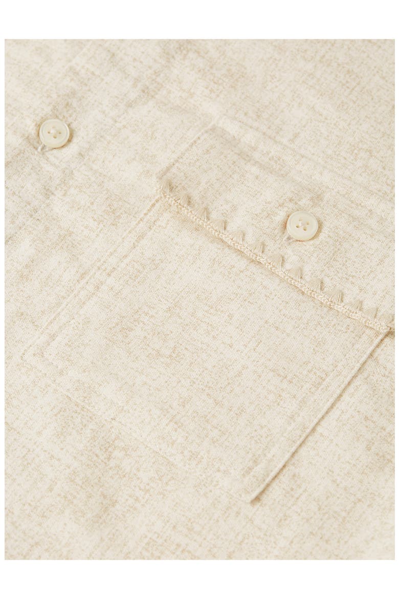 Melange Regular Fit Shirt, Alternate, color, EGGNOG