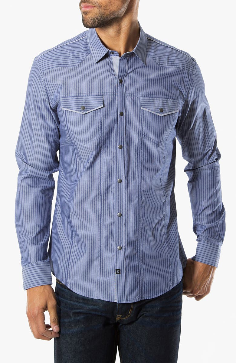 7 Diamonds 'Look Into My Eyes' Woven Sport Shirt, Main, color, 