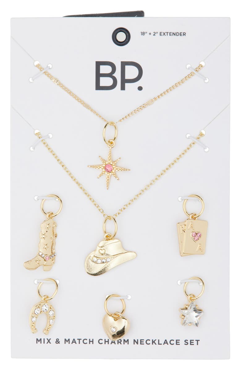 BP. Western Charm 9-Piece Necklace Set, Alternate, color, Gold
