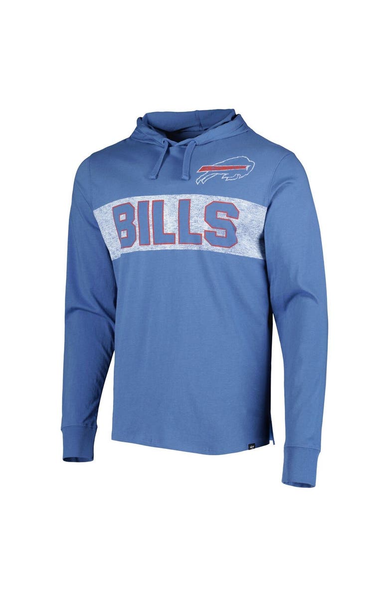 '47 Men's '47 Royal Buffalo Bills Field Franklin Hooded Long Sleeve T-Shirt, Alternate, color, Royal