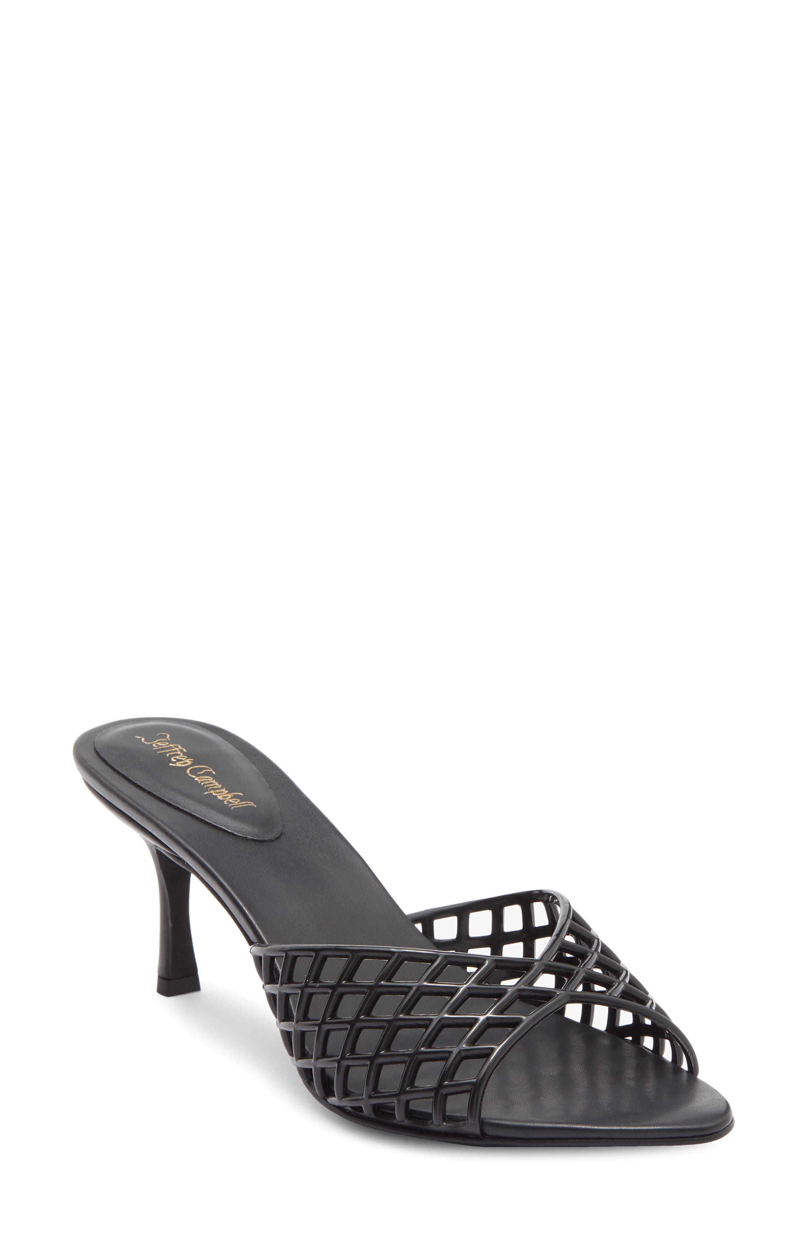 Jeffrey Campbell Seablue Jelly Slide Sandal, Main, color, Black