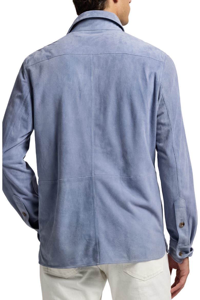 Barron Lux Suede Shirt Jacket, Alternate, color, SOFT BLUE