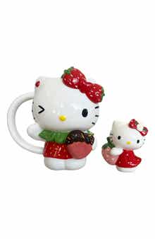 Blue Sky Clayworks Hello Kitty Strawberry Mug & Sugar Shaker Set