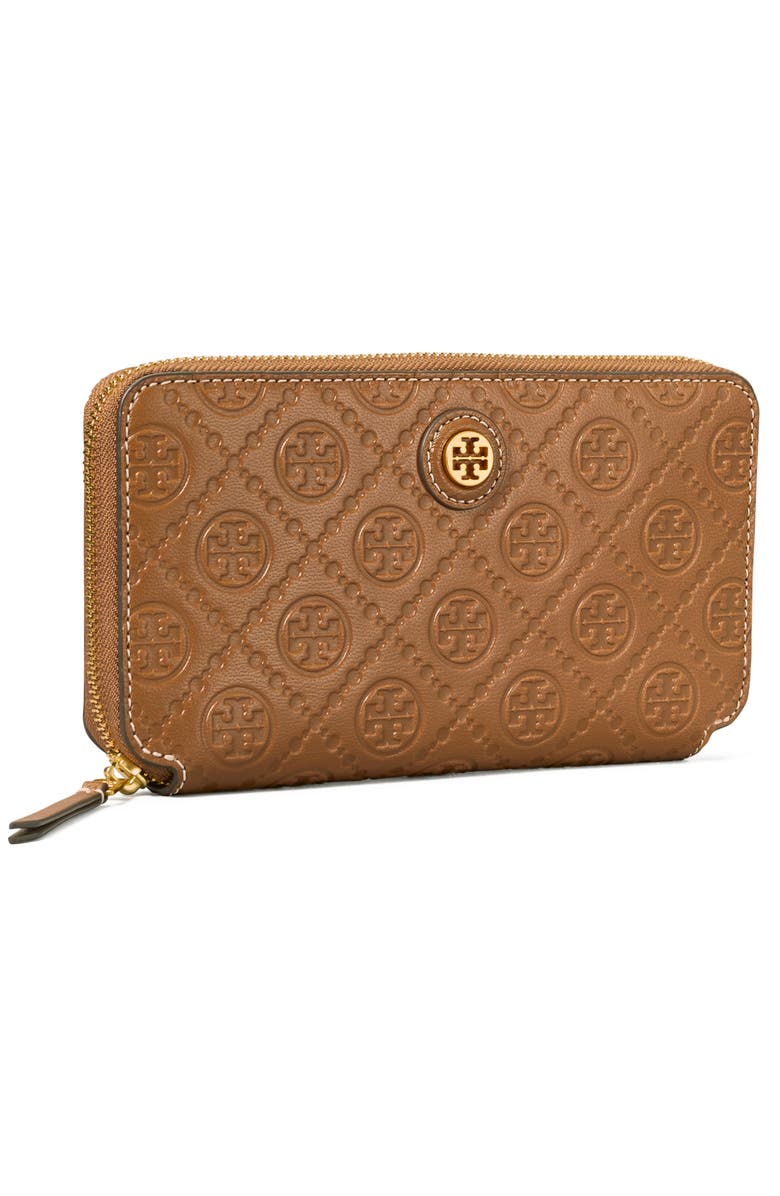 Tory Burch T Monogram Leather Continental Wallet, Alternate, color, 