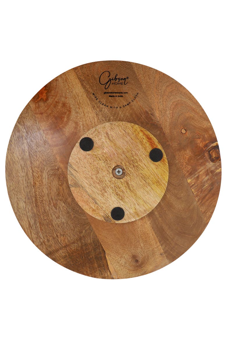 14 Inch Wood Lazy Susan Serving Board, Alternate, color, White