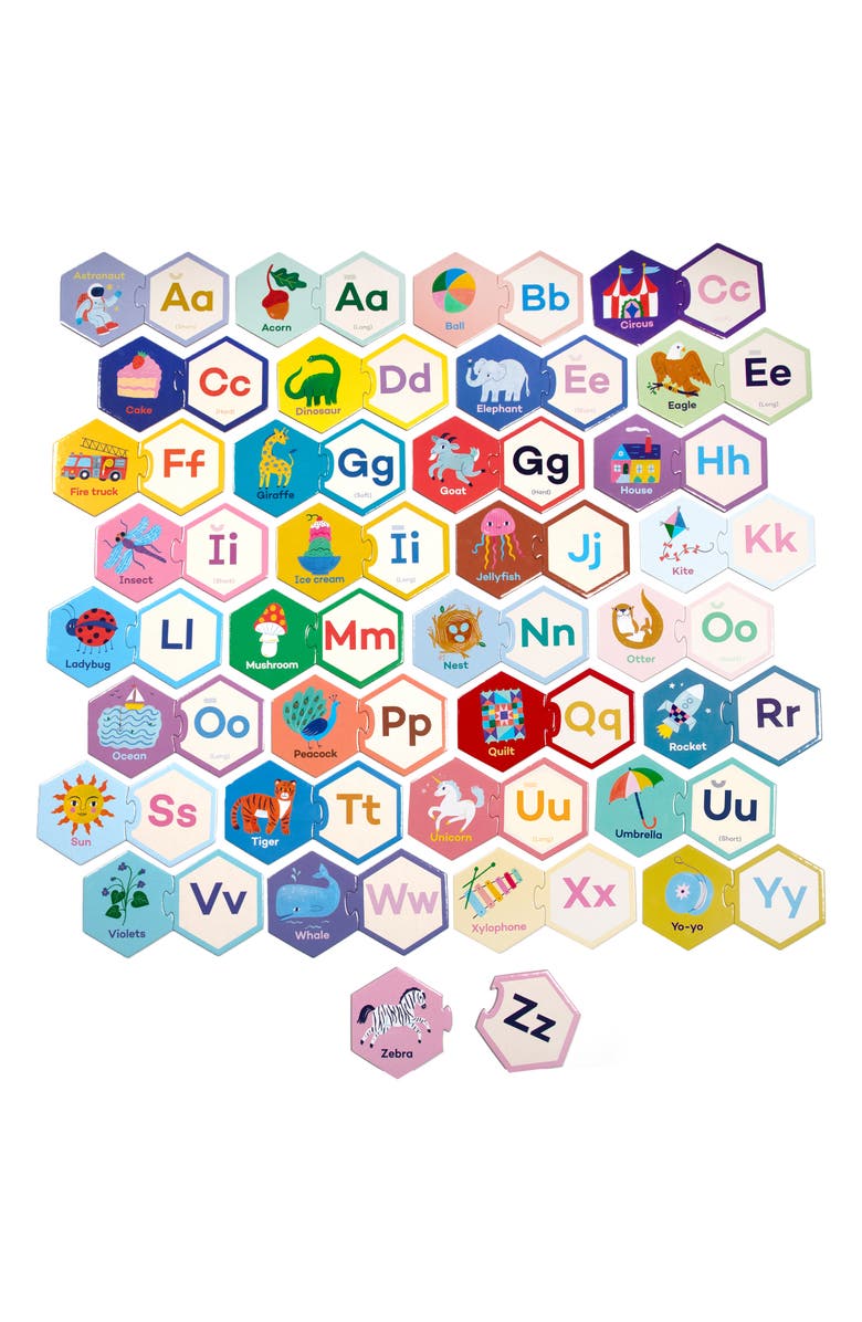 eeBoo Alphabet Puzzle Pairs Game, Alternate, color, 