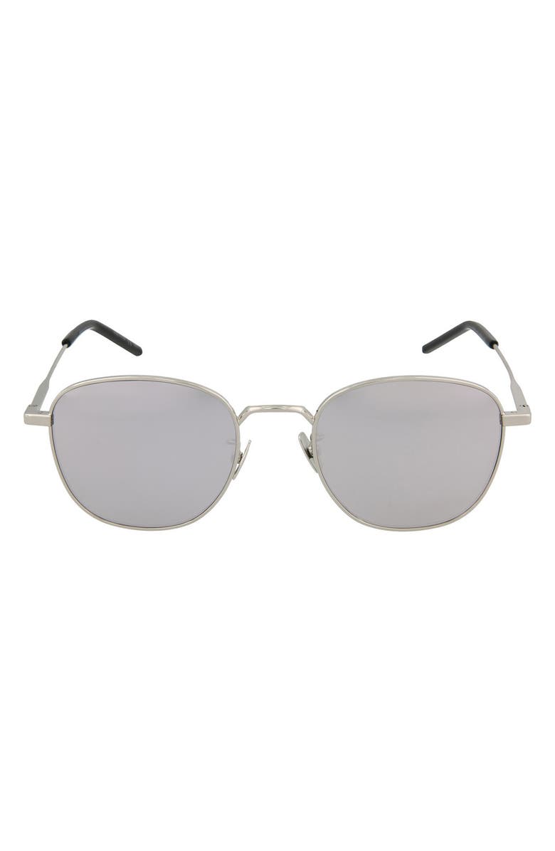Saint Laurent 50mm Square/Rectangle Sunglasses, Main, color,