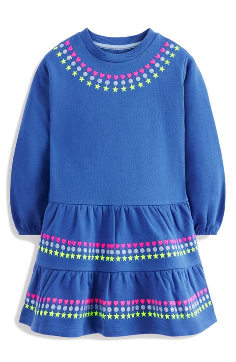 Kids' Drop Waist Sweatshirt Dress (Toddler, Little Kid & Big Kid)