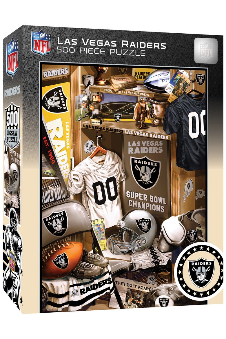Las Vegas Raiders Locker Room 500 Puzzle, Main, color, Multicolor