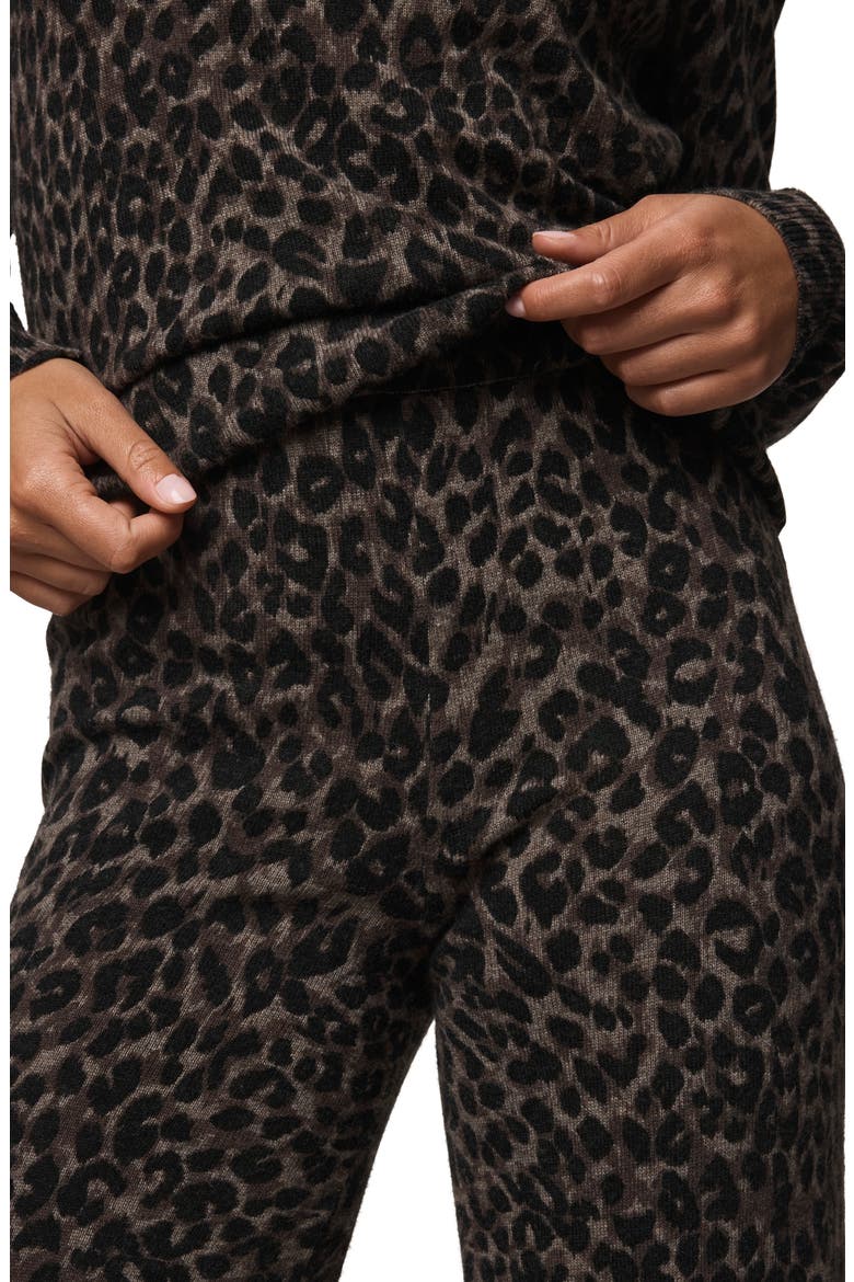Leopard Print Sweater Pants, Alternate, color, LEOPARD PRINT