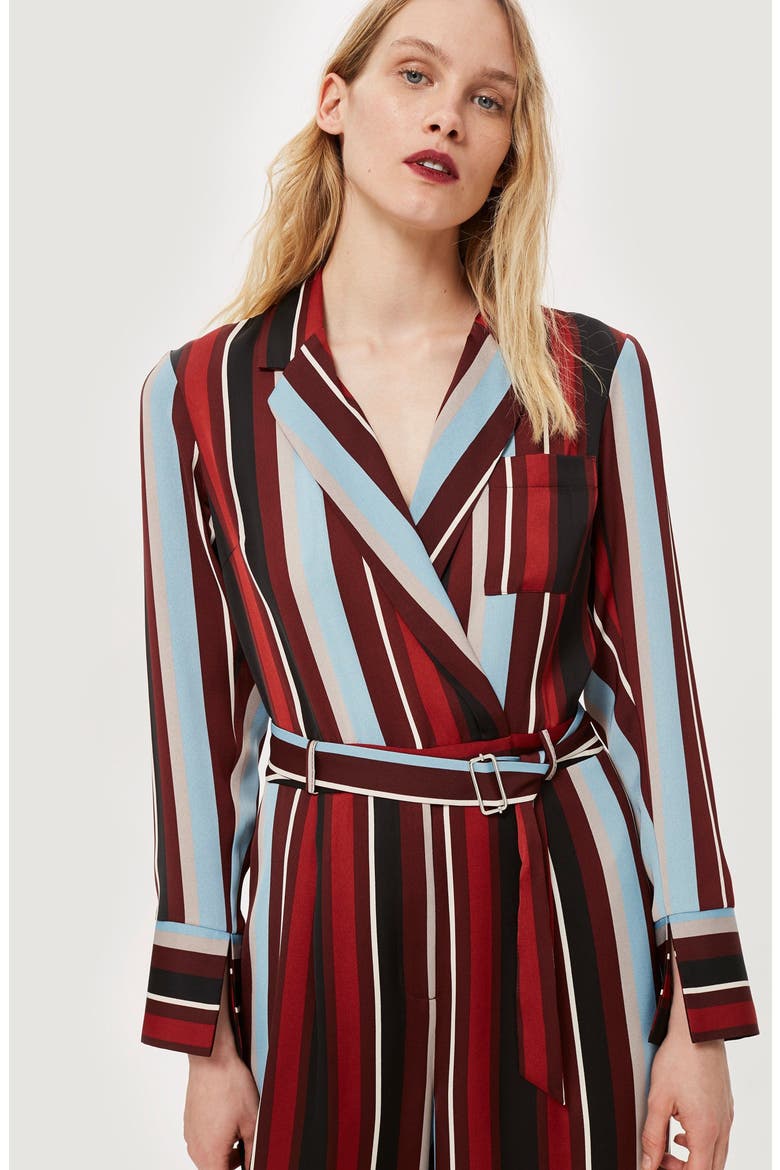 Stripe Jumpsuit, Alternate, color, BLACK MULTI