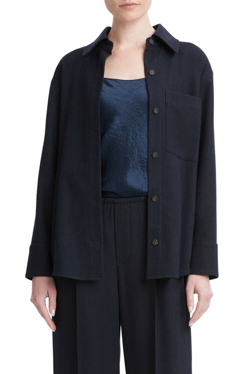 Brushed Flannel Shirt Jacket