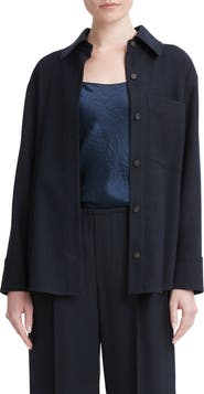 Vince Brushed Flannel Shirt Jacket