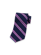 Paul Fredrick Patterned Woven Silk Tie