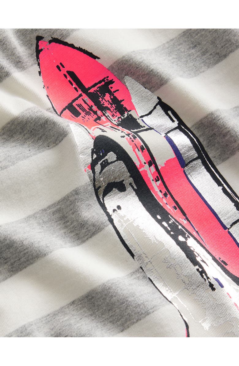 Mini Boden Kids' Stripe Space Shuttle Graphic T-Shirt, Alternate, color, 