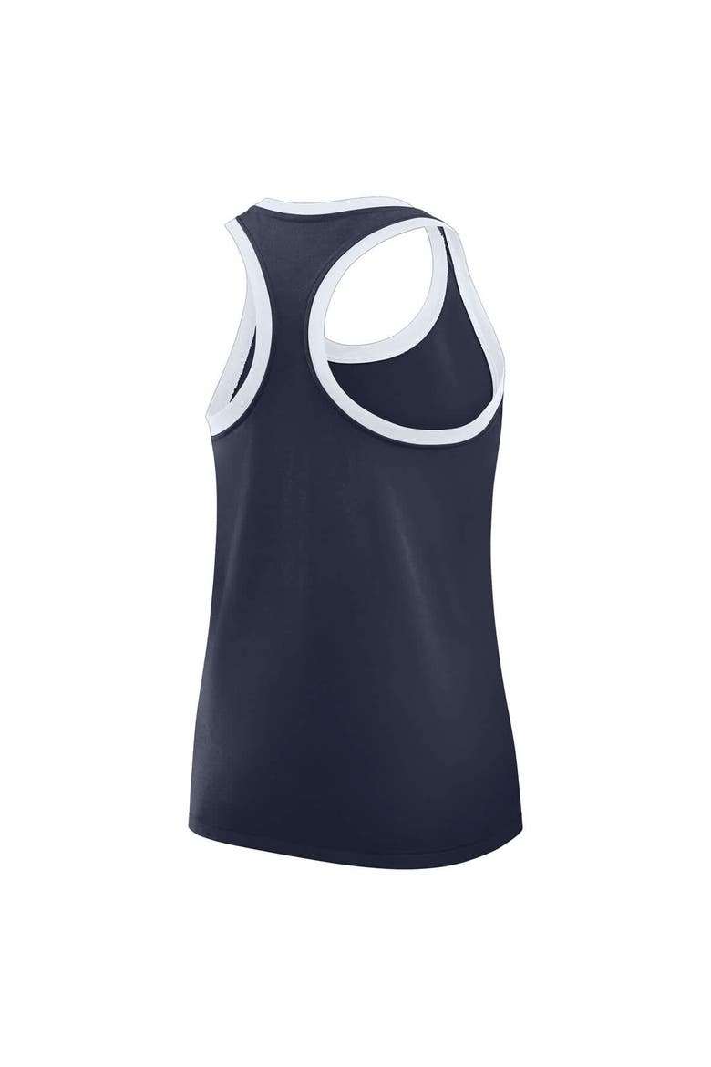 Women's Nike Navy Penn State Nittany Lions Primetime Racerback Tri-Blend Tank Top, Alternate, color, Navy