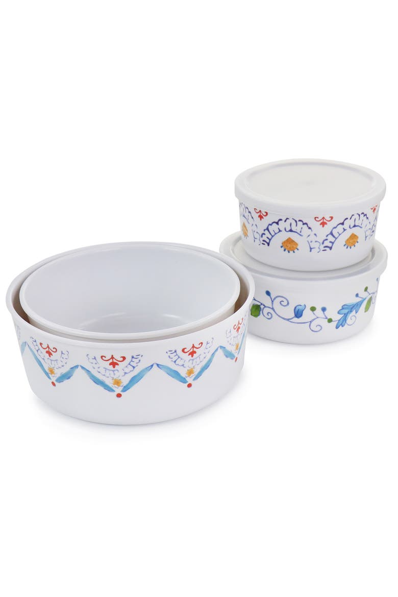 8 Piece Anaya Round Nesting Food Storage Set, Alternate, color, Multi