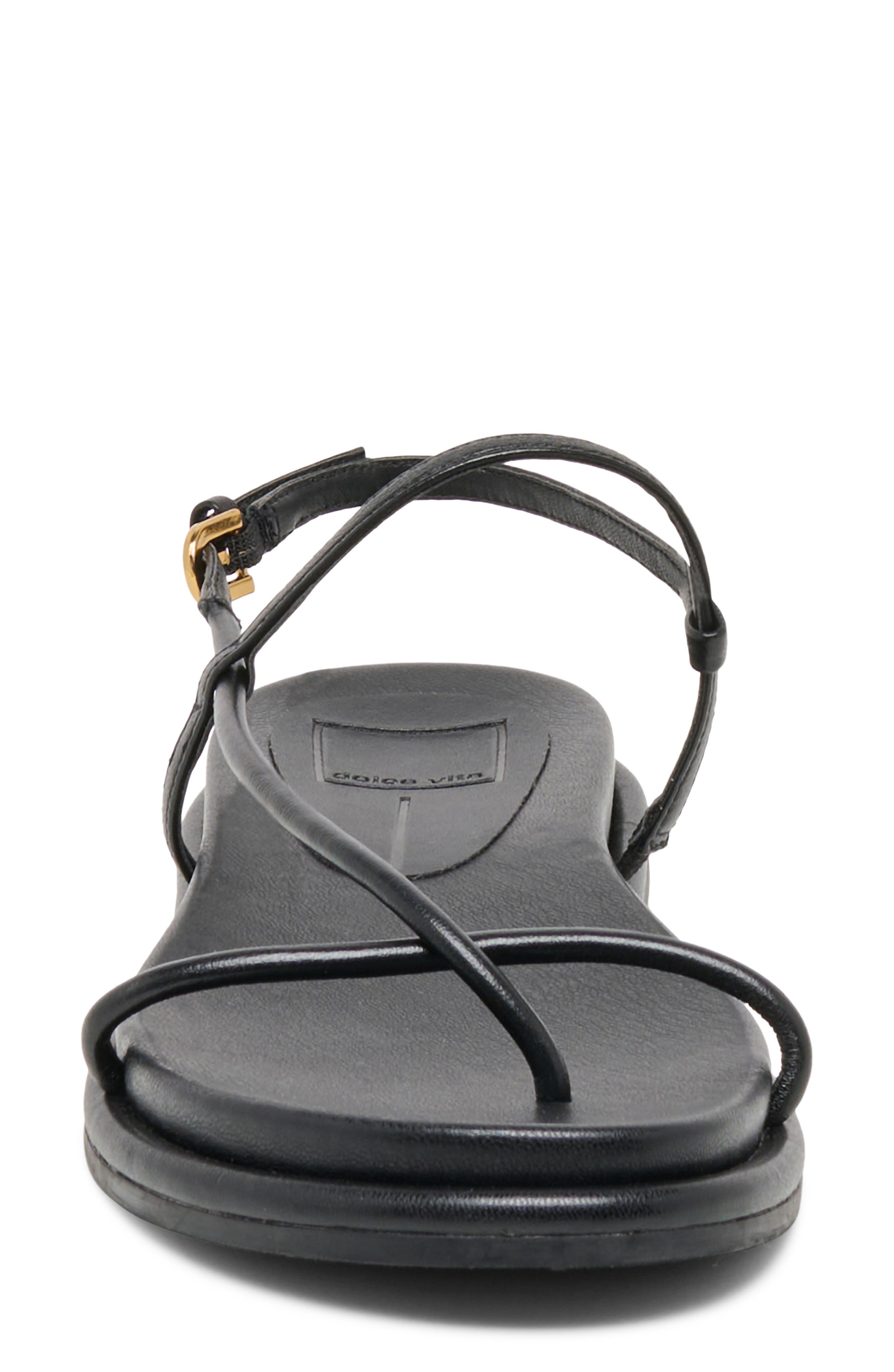Dolce Vita Dom Strappy Sandal, Alternate, color, Black Leather